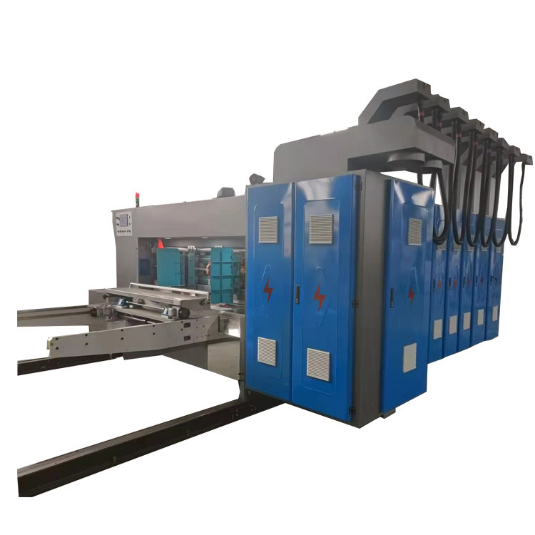 Plc Touch Screen Printing Slotting Die Cutting Machine For Corrugated Carton Box