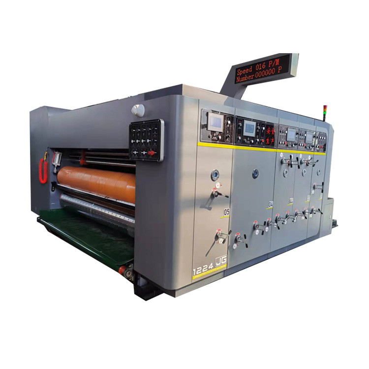 Automatic 2-4 Colors Corrugated Box Printing Machine 120-180 Sheets / Min