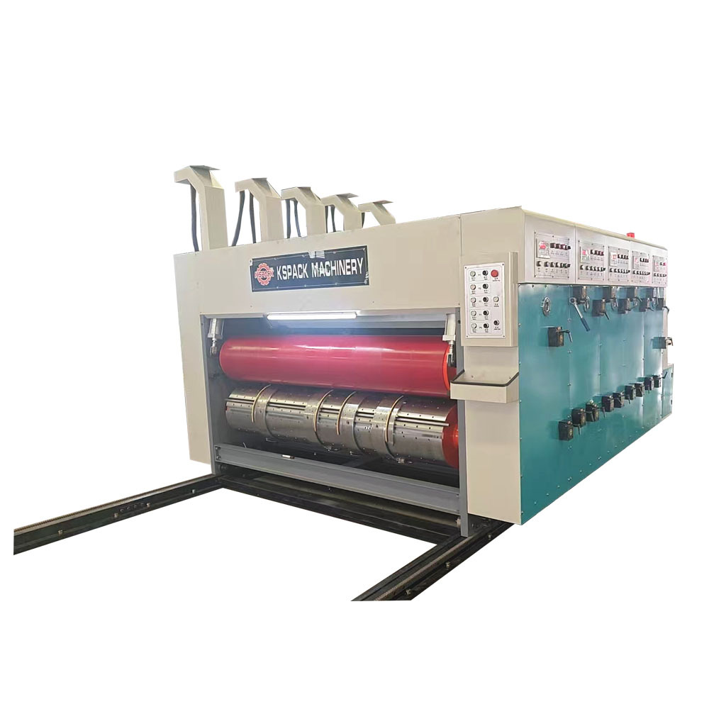 Cardboard Ink Machine Chain Feeding Flexo Ink Corrugated Cardboard Printing & Die Cutting Machine