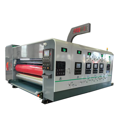 Automatic Flexo 4 Color Printer Slotter Die Cutter Corrugated Board Machine