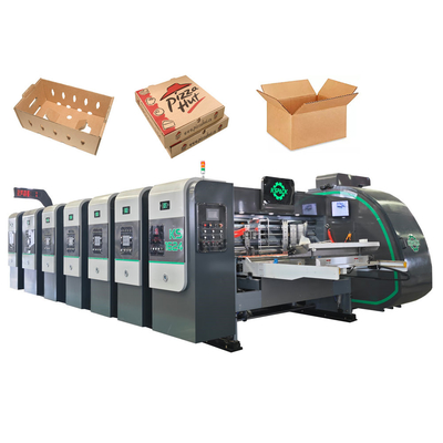 Bottom Printing Automatic Lead Edge Corrugated Cartons Printing Machine And Carton Box Forming Printer