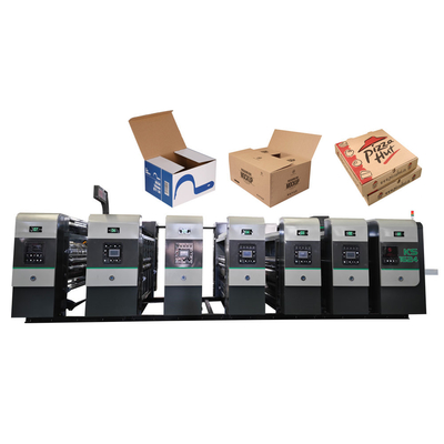 Corrugated Carton Manufacturing Machinery Under Printing Machine 4 Color Under-Print Slotter Die Cutter