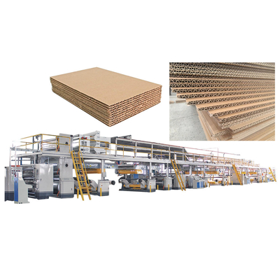 Fully Automatic 3 5 7 Ply Corrugated Cardboard Paperboard Production Line Automatic 5ply Corrugated Carton Box Making Plant