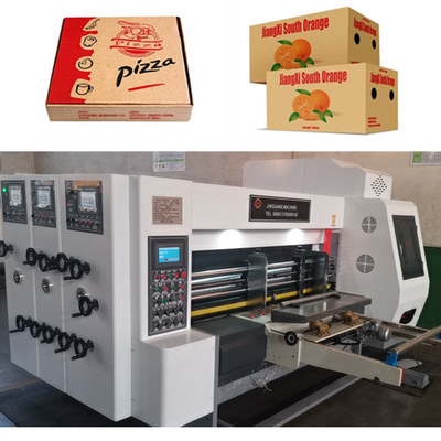 2 Color Corrugated Box Printing Machine With Slotting And Die Cutting