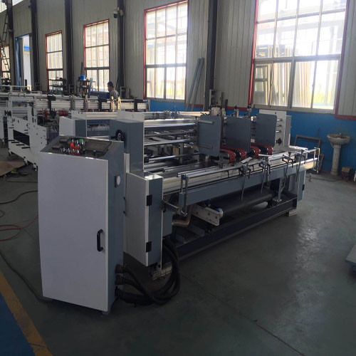 Check Folder Machine Remark Semi Auto Hot Melt Adhesive Box Folder Gluer Machine Double - Piece